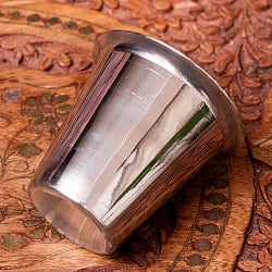【30個セット】小さなステンレスの南インド式チャイカップ　プージャグラス　ショットグラスサイズ〔約5.9cm×約6.3cm 約90ml〕 - サブ4