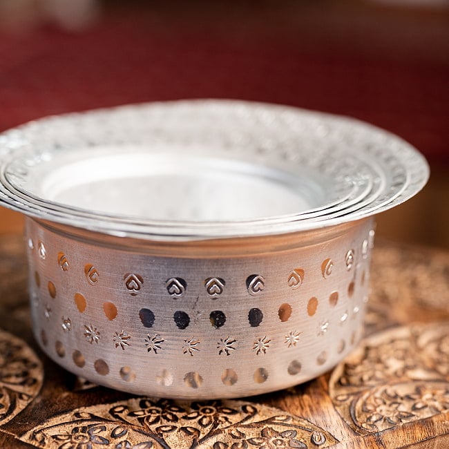 【6個セット】スタッキングができる　アルミハンディ5点セット　軽量で省スペース！キャンプにもオススメの食器 3 - スタッキング可能なので省スペース