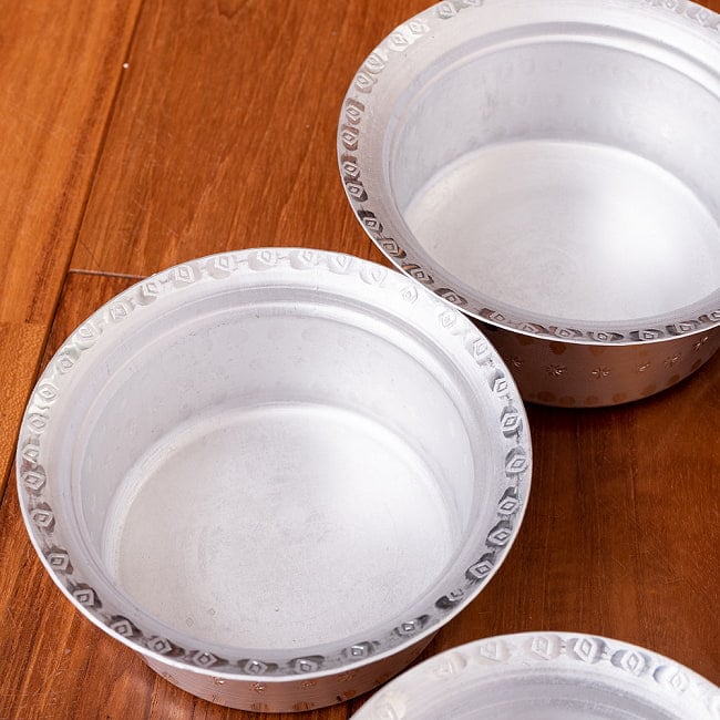 【6個セット】スタッキングができる　アルミハンディ5点セット　軽量で省スペース！キャンプにもオススメの食器 8 - 拡大写真です