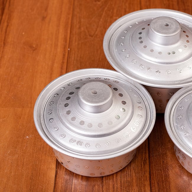 【6個セット】スタッキングができる　蓋付きアルミハンディ3点セット　軽量で省スペース！キャンプにもオススメの食器 6 - 良い雰囲気です