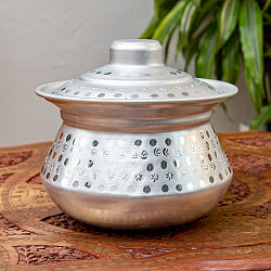 【6個セット】アルミのビリヤニ鍋 3〜4人前サイズ 1800cc程度 - サブ2