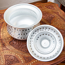 【6個セット】アルミのビリヤニ鍋 3〜4人前サイズ 1800cc程度 - サブ4