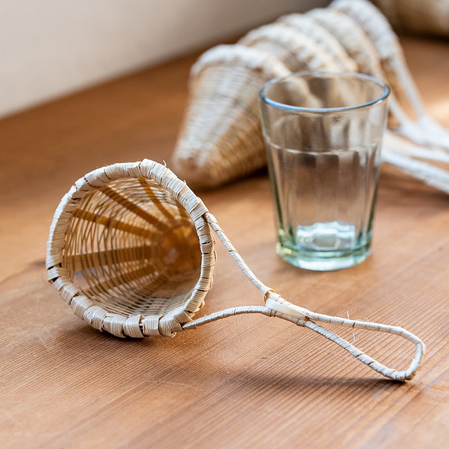 【6個セット】ネパールの竹製 茶こし 2 - ネパールからやってきた竹製の茶こしです。