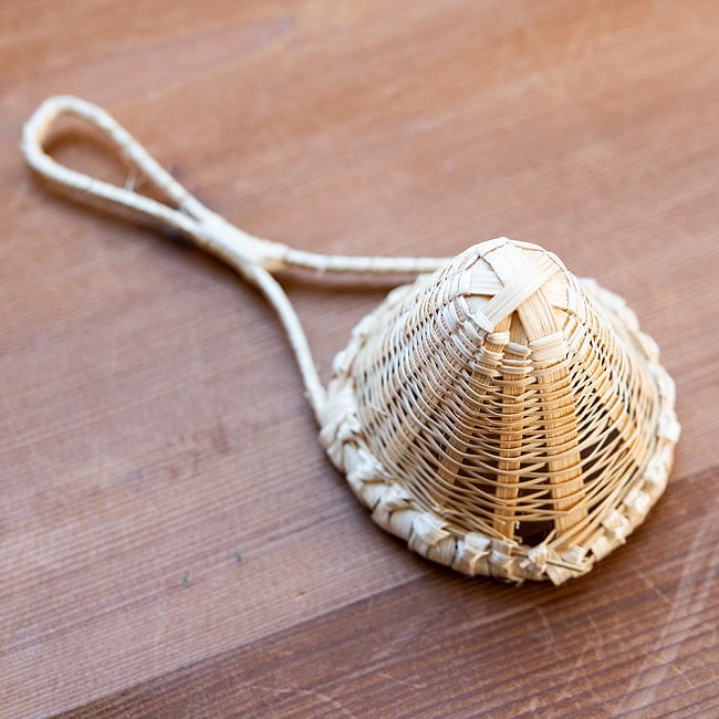 【6個セット】ネパールの竹製 茶こし 6 - 裏面を見てみました。