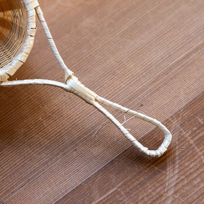 【6個セット】ネパールの竹製 茶こし 7 - 持ちて部分です。