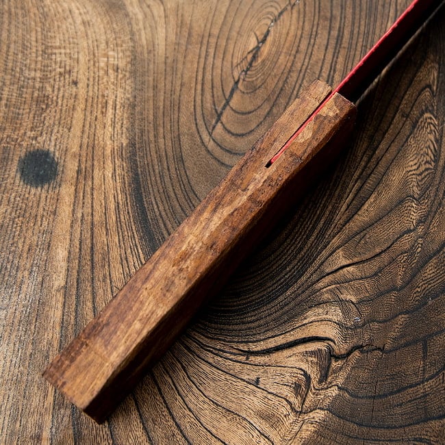 【6個セット】現地クオリティをそのまま！インドの屋台包丁  ロングタイプ 36.5cm 6 - 上から見てみました。とてもシンプルな作りです。