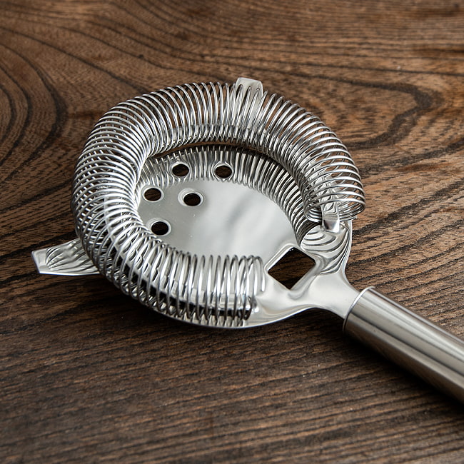 【6個セット】ステンレス製　カクテルストレーナー　バー　ご自宅でのカクテル作りへ 3 - バネ部分です。