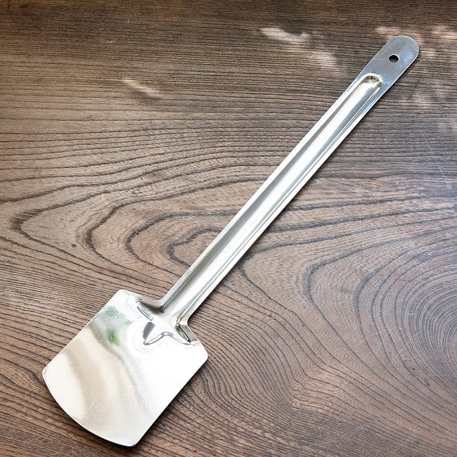 【6個セット】インドの万能フライ返し ステンレスターナー 7 - 裏面です。