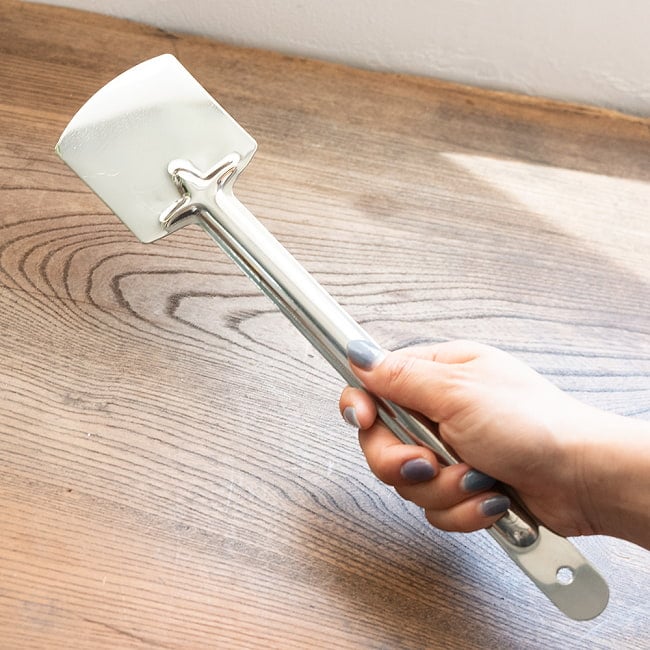 【6個セット】インドの万能フライ返し ステンレスターナー 8 - 手に取ってみました。