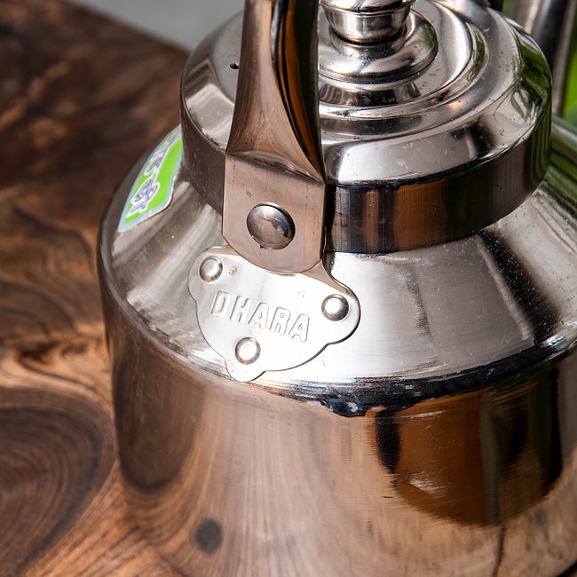 【6個セット】【チャイ10杯分くらい】レトロケトル インドのやかん 900cc程度 6 - 取手の接合部分です。