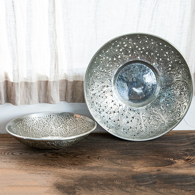【6個セット】伝統手彫り大輪唐草 エンボスアルミボウル36.5cm 10 - さまざまなシーンでお使いください。