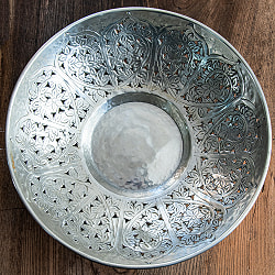 【6個セット】伝統手彫り大輪唐草 エンボスアルミボウル36.5cm - サブ2