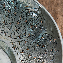 【6個セット】伝統手彫り大輪唐草 エンボスアルミボウル36.5cm - サブ5