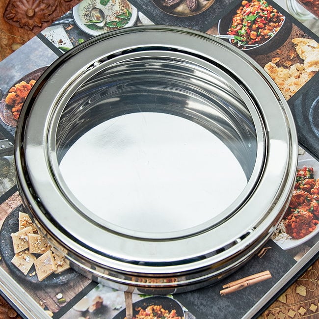 【6個セット】ミタイダバ インドのスイーツボックス 直径：18.5cm 3 - 中が見えるスイーツボックスです