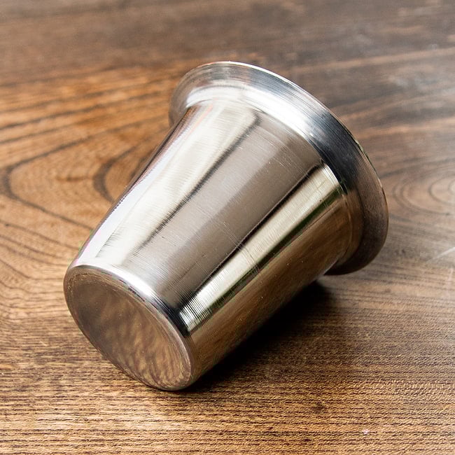 【6個セット】南インドのコーヒーカップとソーサーセット　良クオリティ〔直径:約9.5cm〕 5 - コーヒーカップの側面です。