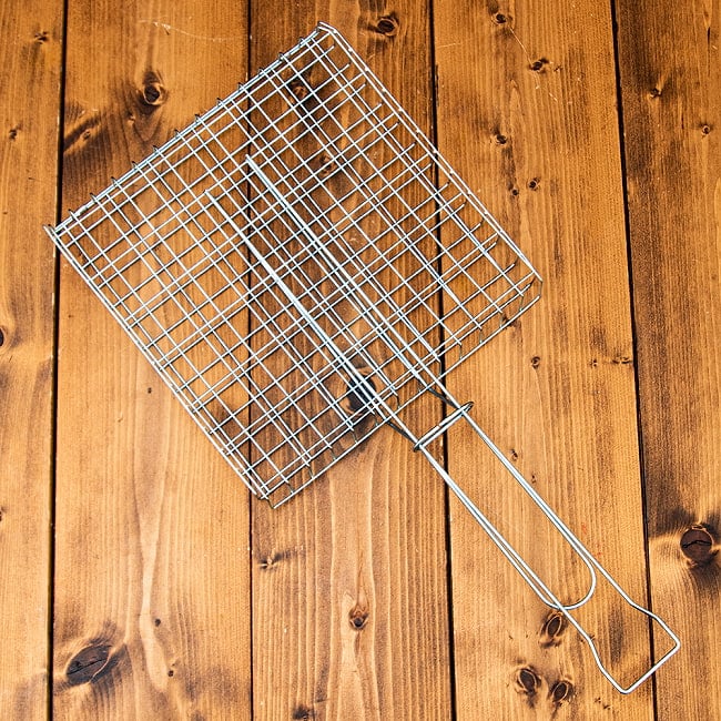 【6個セット】タイのかご型 焼き網 5 - 全体図です。