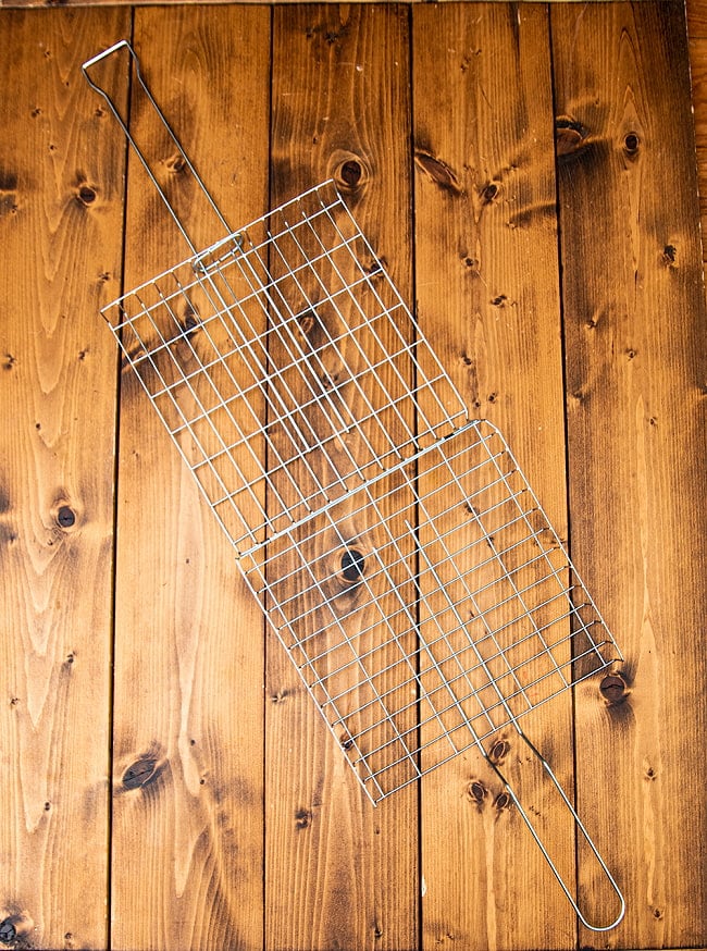 【6個セット】タイのかご型 焼き網 7 - 開いてみました。