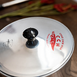 【6個セット】タイ屋台のアルミ片手鍋　タイの王室御用達　CCH (Chue Chin Hua)　クロコダイルブランド〔内径：約16cm 容量：約1800ml〕 - サブ4