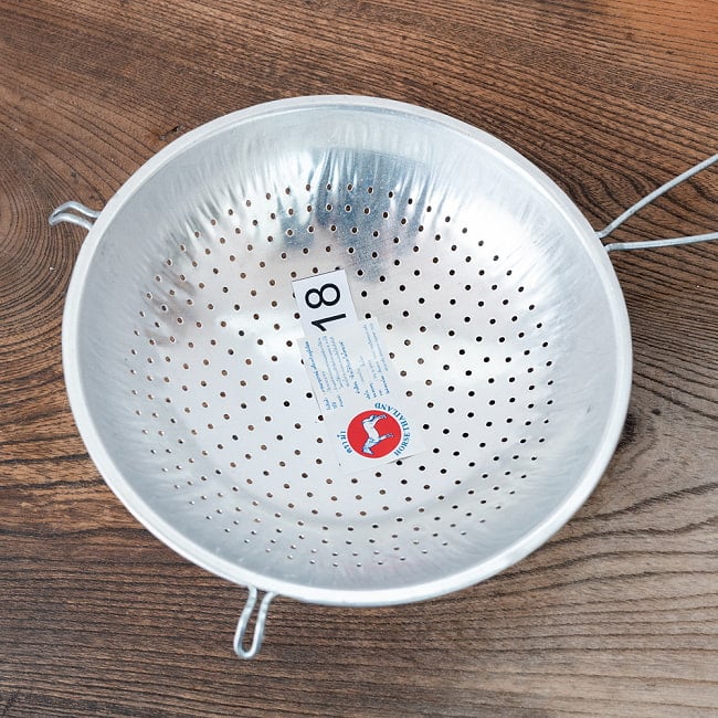 【6個セット】タイ屋台のココナッツこし器兼　油切り　野菜や茹で野菜の水切り器〔No.18　直径：約18.2cm〕 3 - 網の部分の写真です