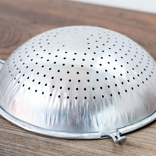 【6個セット】タイ屋台のココナッツこし器兼　油切り　野菜や茹で野菜の水切り器〔No.18　直径：約18.2cm〕 8 - 拡大写真です