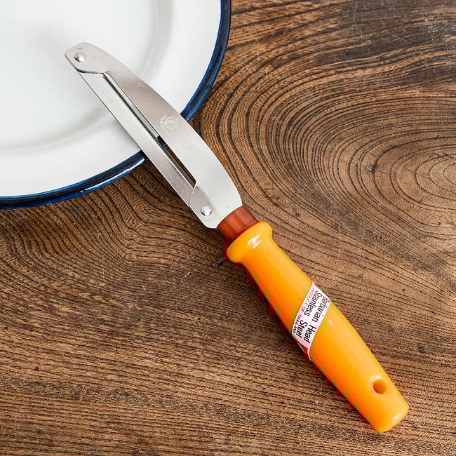 【6個セット】怪我しにくい！タイの ピーラーナイフ 【Barbarian Head】 22cm 2 - 野菜・果物の皮剥きが簡単にできるピーラーナイフです。