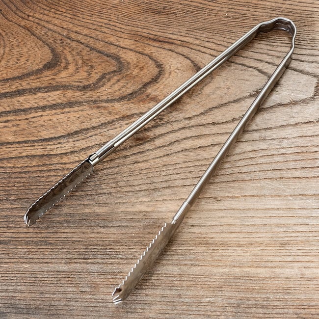 【6個セット】タイのトング アイスペールの氷や米麺　サラダなどの取り分けへ　約21cm 3 - 全体写真です