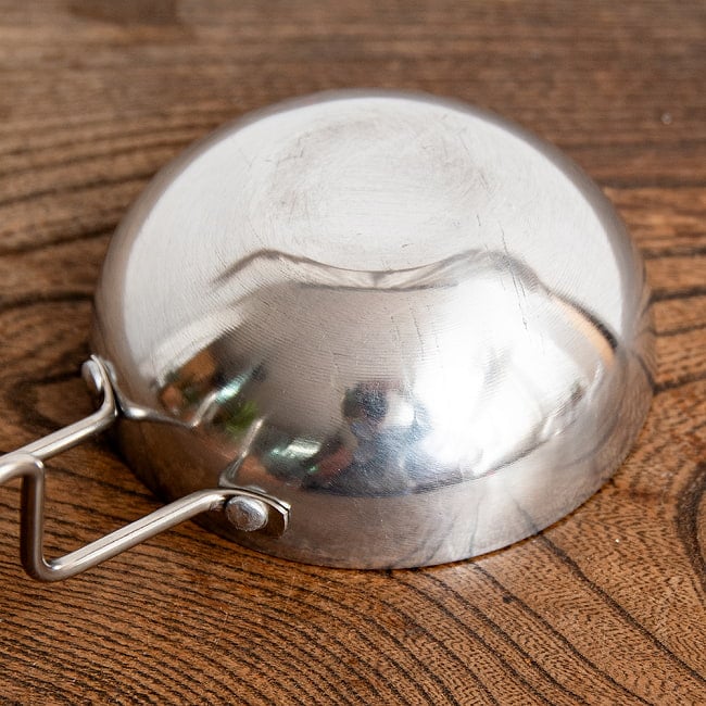 【6個セット】タルカパン - アルミ【約10cm】インド料理でスパイスをテンパリングする調理器具 アルミ 5 - 裏面です。