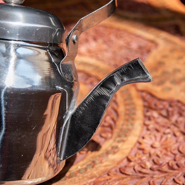 【6個セット】小ぶりで可愛い　ティーケトル　昔ながらのレトロなフォルム　インドのやかん 12 - 拡大写真です