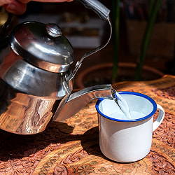 【6個セット】小ぶりで可愛い　ティーケトル　昔ながらのレトロなフォルム　インドのやかん - サブ3