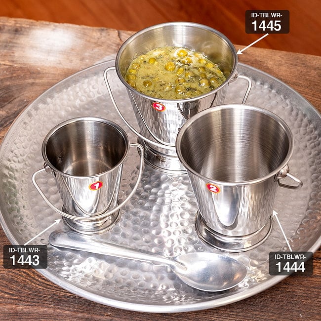 【6個セット】〔No.3〕ステンレス製　取っ手付きバケツ型　カレーサーバー　ポテトや野菜スティック入れ等にも　約450ml 10 - カレーの他、さまざまな用途へご使用いただけます。