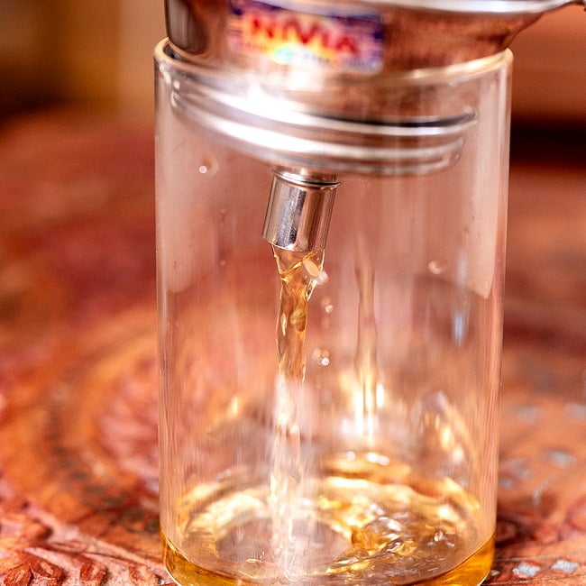 【6個セット】チャイの本場インドから 先端がじょうごになってて便利な茶こし ティーストレーナー メッシュフィルター 分解洗浄OK 6 - 先端がじょうごなので、小さめのコップへ淹れる際も便利