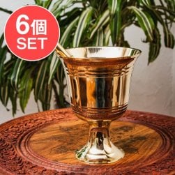 【6個セット】オーセンティックでエレガントな真鍮のスパイスグラインダー 高さ:約16cm