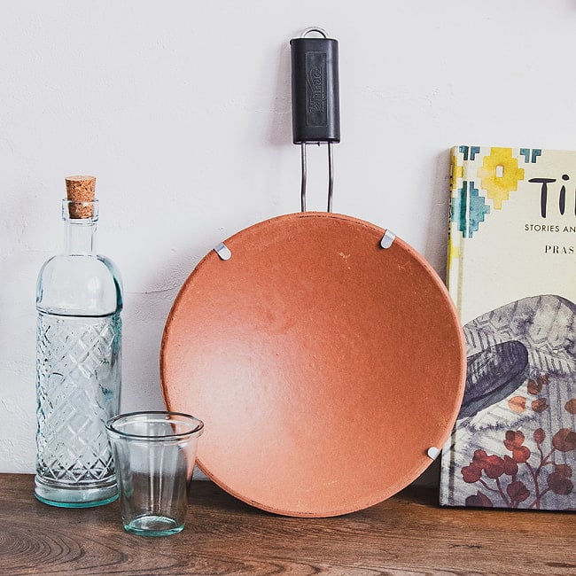 【6個セット】素焼きのチャパティパン（観賞用） 12 - インテリアとしてご利用ください。