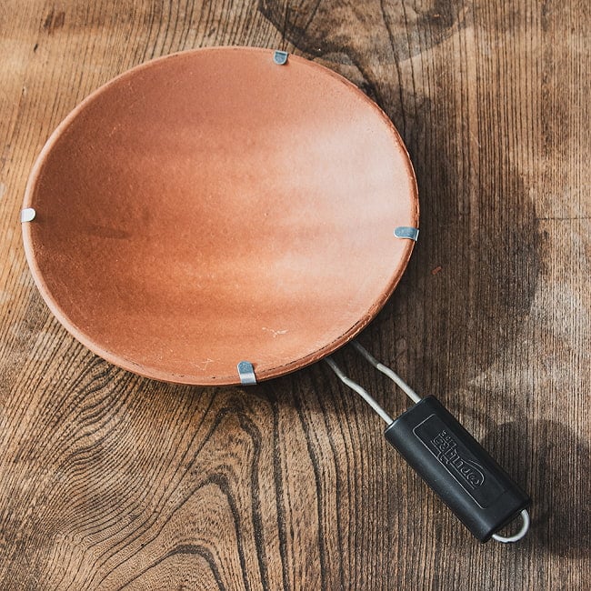 【6個セット】素焼きのチャパティパン（観賞用） 2 - 素焼きのチャパティパンです。