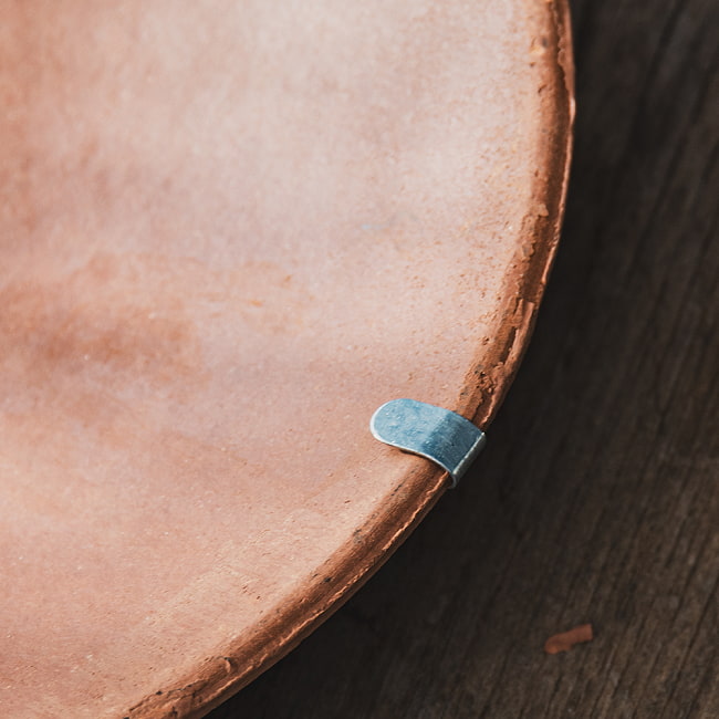 【6個セット】素焼きのチャパティパン（観賞用） 6 - 厚みのあるチャパティパンです。