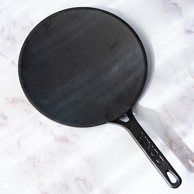 【6個セット】鋳鉄製 高級チャパティパン CAST IRON TAWA 直径25.5cm 1.8kg程度 11 - クールで絵になるキッチンウェアです。