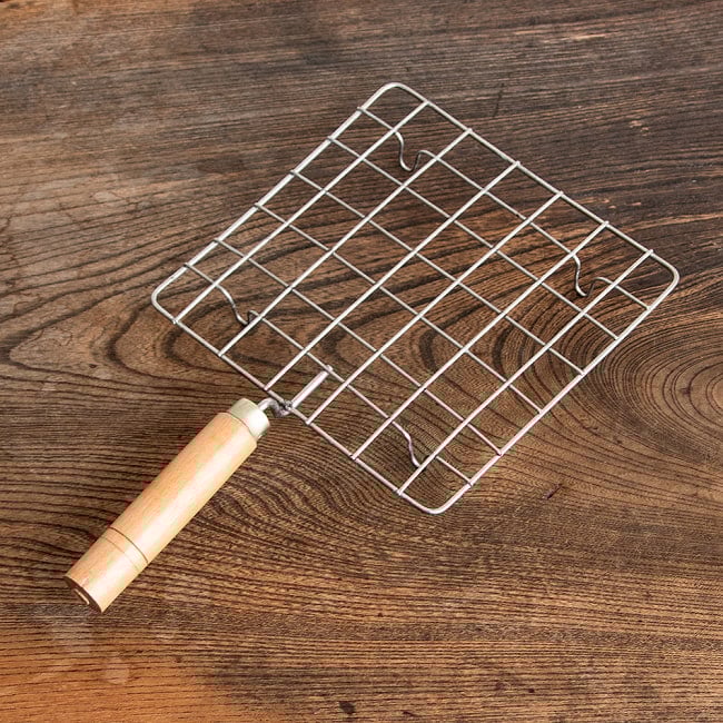 【6個セット】チャパティを直火で炙る焼き網 幅17cm 3 - 全体を見てみました。