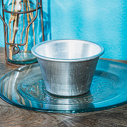 【6個セット】インドの アルミ製ミニカップ カレーやスイーツに 直径9cm程度 - サブ2