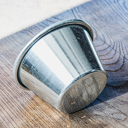 【6個セット】インドの アルミ製ミニカップ カレーやスイーツに 直径9cm程度 - サブ5