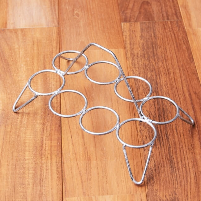 【3個セット】チャイワーラーのチャイカップホルダー - 8カップ用 3 - 全体写真です