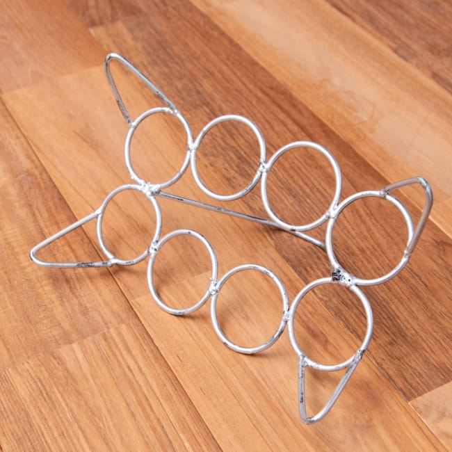 【3個セット】チャイワーラーのチャイカップホルダー - 8カップ用 6 - 裏面の写真です