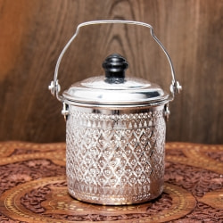 【送料無料・4個セット】タイの飾りつきエンボス・アルミジャー - 800cc - サブ2