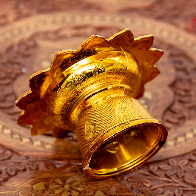 【6個セット】タイのお供え入れ 飾り皿 〔高さ:約5cm 直径:約10cm〕 4 - 拡大写真ですです