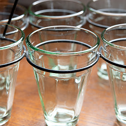 【3個セット】チャイワーラーのチャイカップホルダー - 8カップ用　ブラック - サブ4