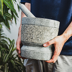 【3個セット】石のマサラ潰し プリミティブなスリランカ製 - サブ3