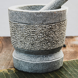 【3個セット】石のマサラ潰し プリミティブなスリランカ製 - サブ4