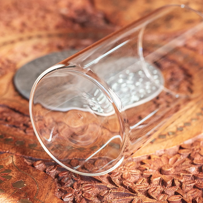 【6個セット】〔BOROSIL〕〔約350ml〕ボロシル ビジョングラス 〔ラージサイズ〕VISION GLASSES LARGE 〔並行輸入品〕洗練されたモダンなデザイン、耐熱ガラスの実力 電子レ 6 - 底面の拡大写真です