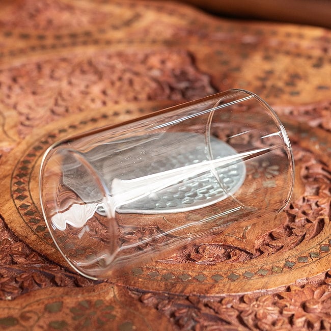 【3個セット】〔BOROSIL〕〔約295ml〕ボロシル ビジョングラス　〔 ミディアムサイズ〕VISION GLASSES MEDIUM 〔並行輸入品〕　洗練されたモダンなデザイン、耐熱ガラスの実力 7 - 側面からの写真です