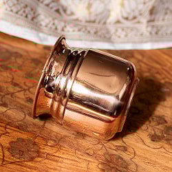 【3個セット】カッパーミニロタ　インドの水さし【銅製】　No.2[約6cm×約5.8cm] 約100ml - サブ5