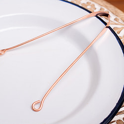 【12個セット】舌の掃除機　タン スクレーパー　本場インドの銅製　ミディアムタイプ　アーユルヴェーダ式舌磨きへ - サブ3